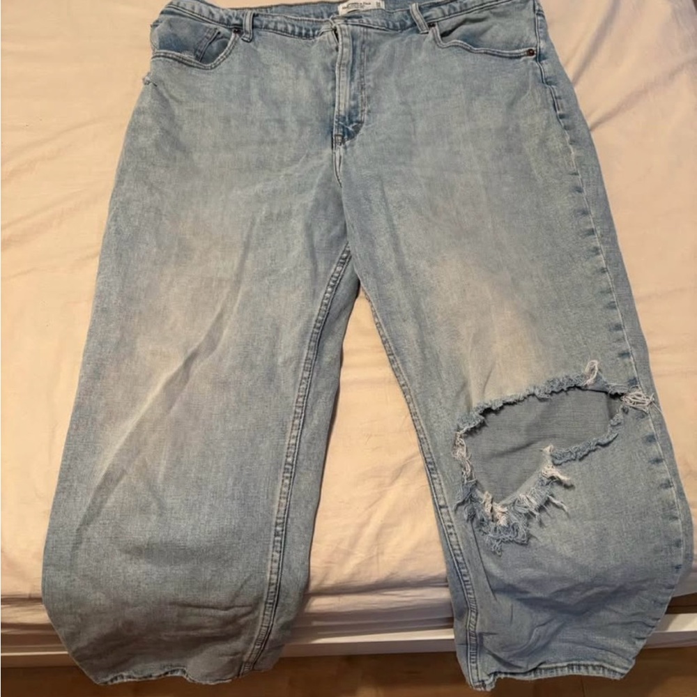 Light Blue Distressed Jeans